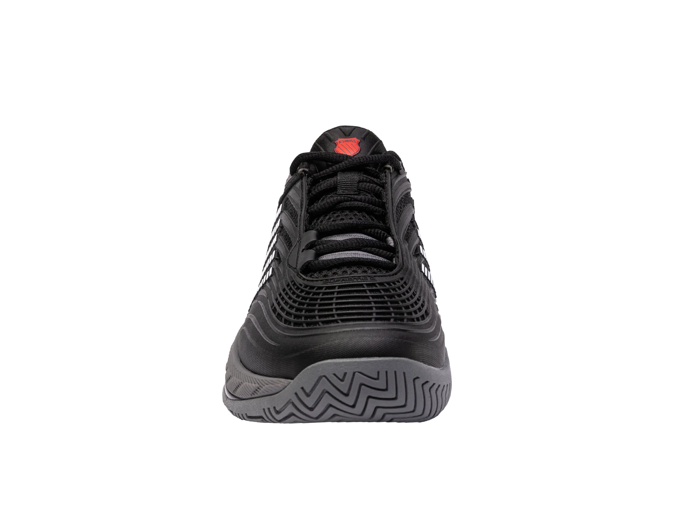 09071-038-M | HYPERCOURT SUPREME 2 | BLACK/STEEL GRAY/FIREY RED