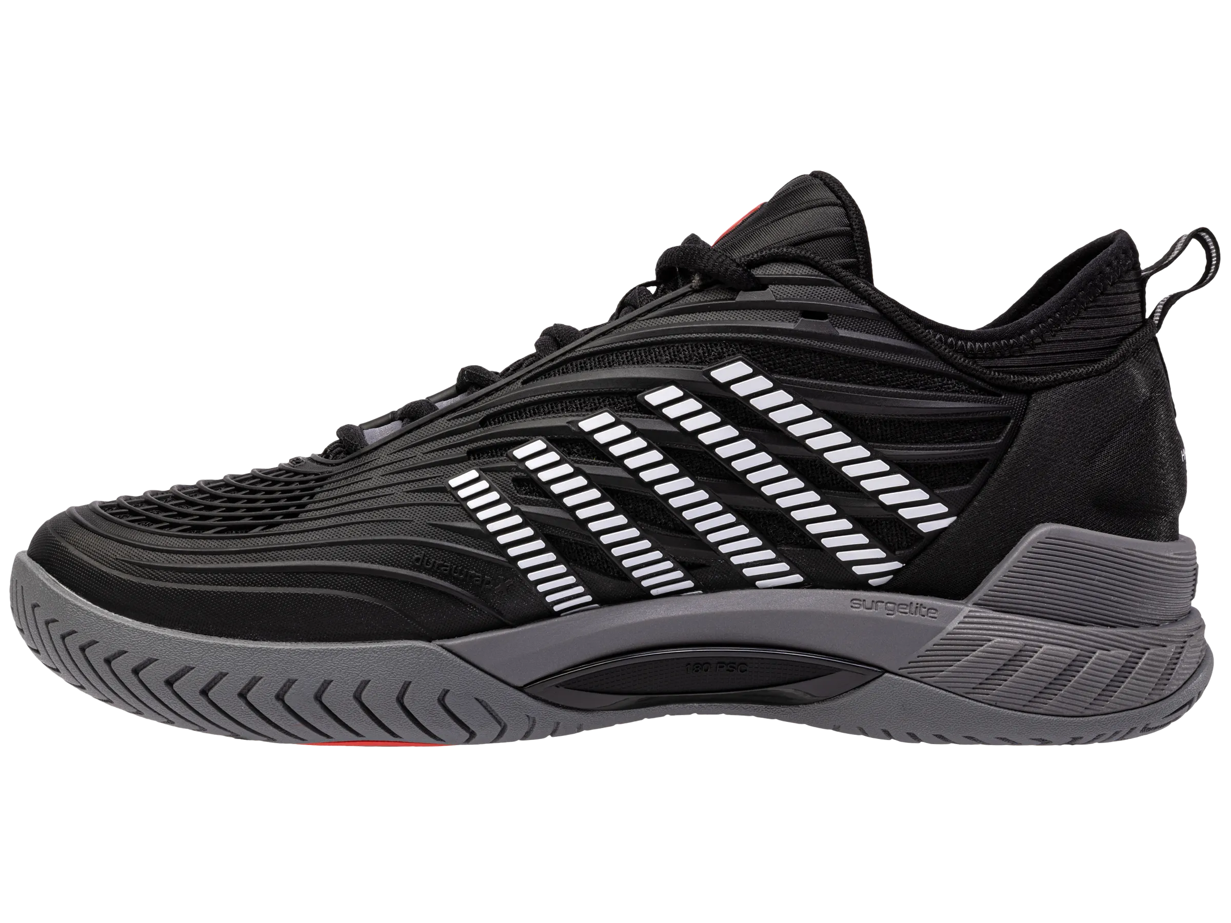 09071-038-M | HYPERCOURT SUPREME 2 | BLACK/STEEL GRAY/FIREY RED