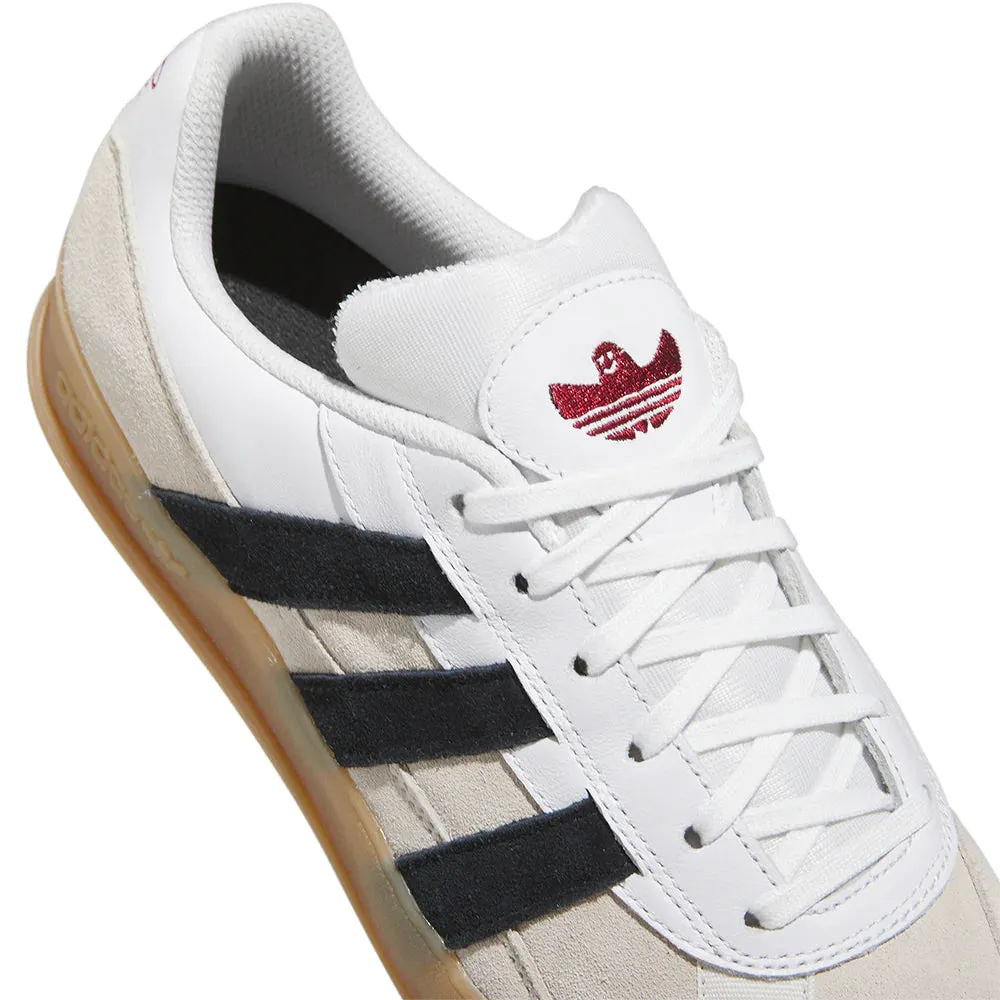 adidas Skateboarding Aloha Super Skate Shoes - Cloud White / Core Black / Gum