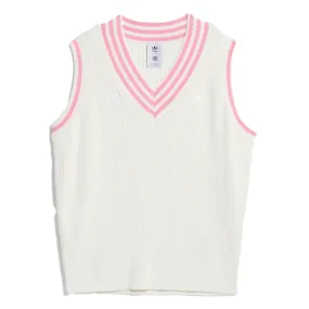 ADIDAS X MAXALLURE SWEATER VEST - WHITE PINK