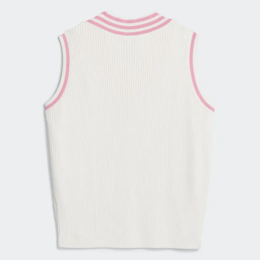 ADIDAS X MAXALLURE SWEATER VEST - WHITE PINK