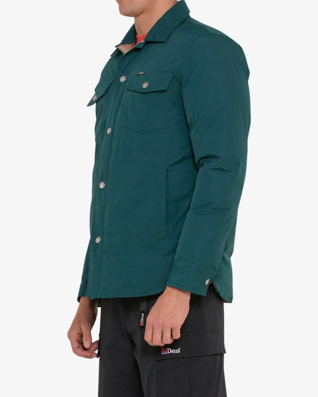 ALPINE PADDED OVERSHIRT - TREK GREEN