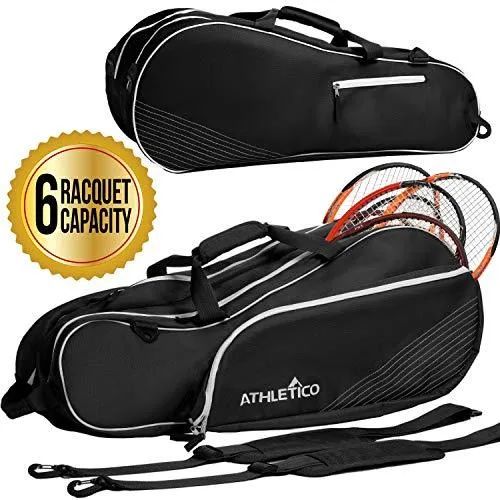 Athletico 6 Racquet Tennis Bag