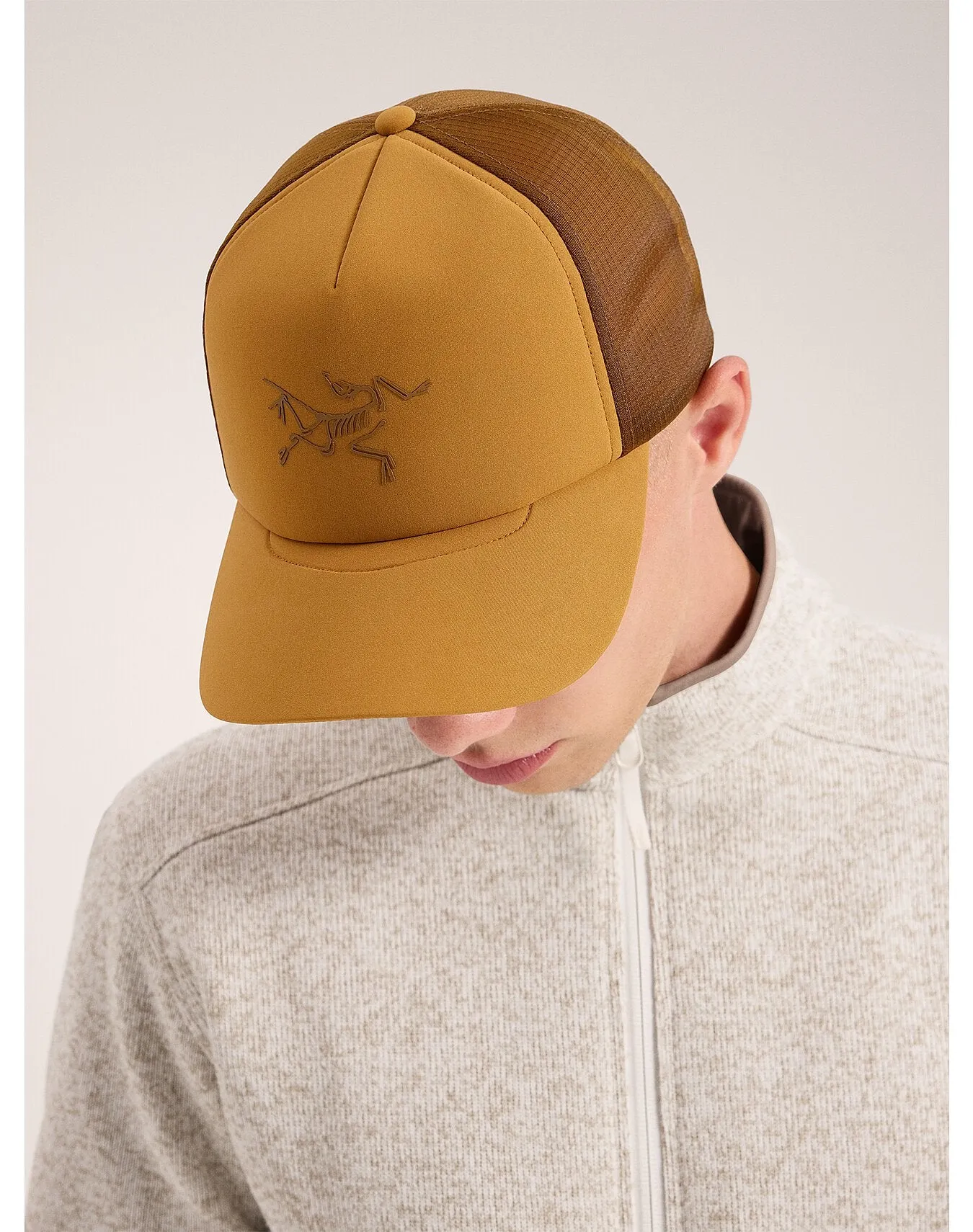 Bird Curved Brim Trucker Hat