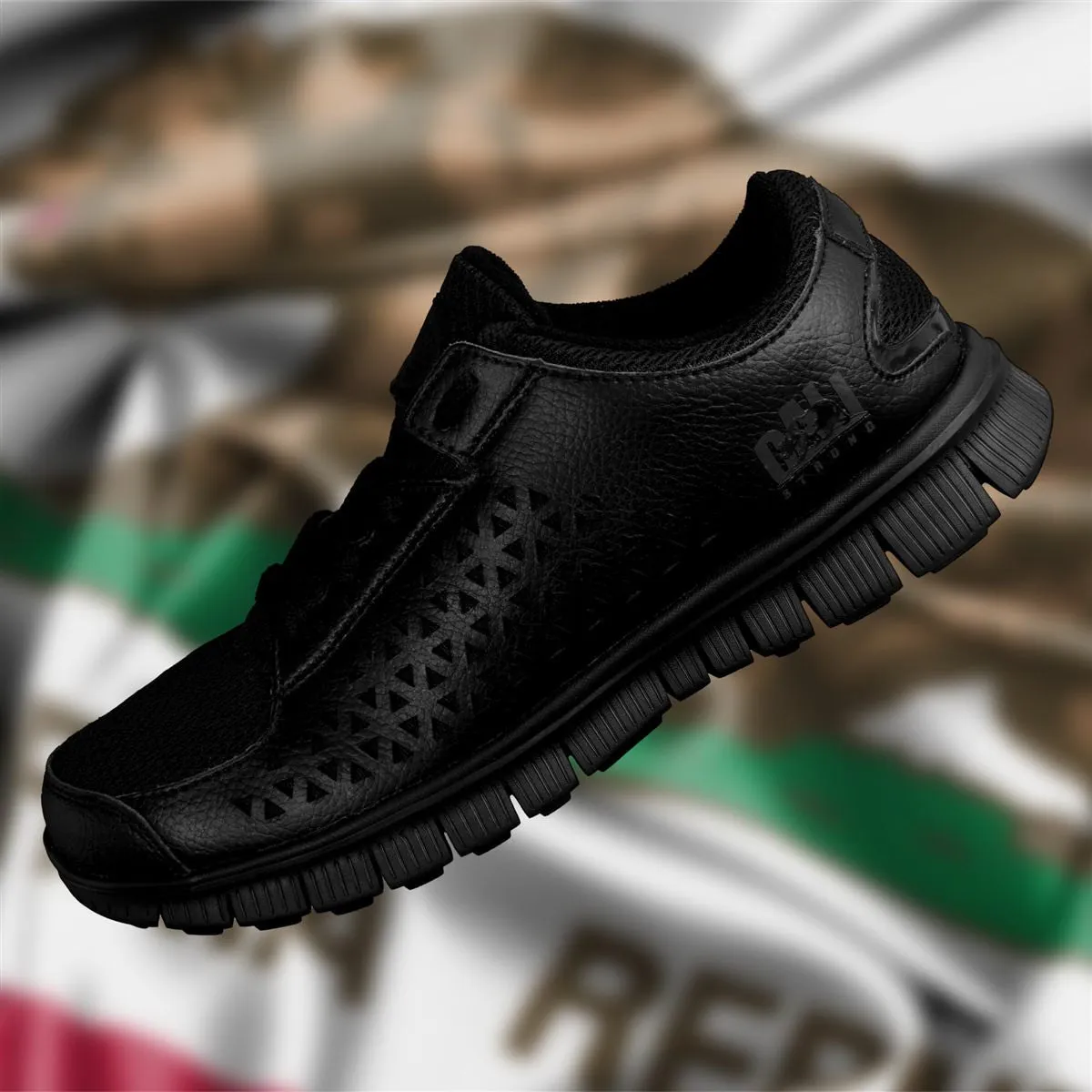 CALI Strong Diego All Black Running Shoe