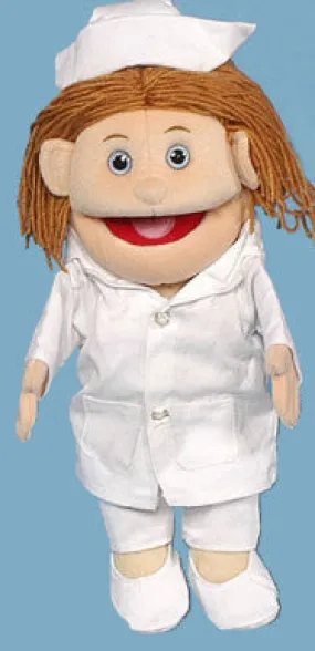 Caucasian Nurse Puppet (Movable Mouth)