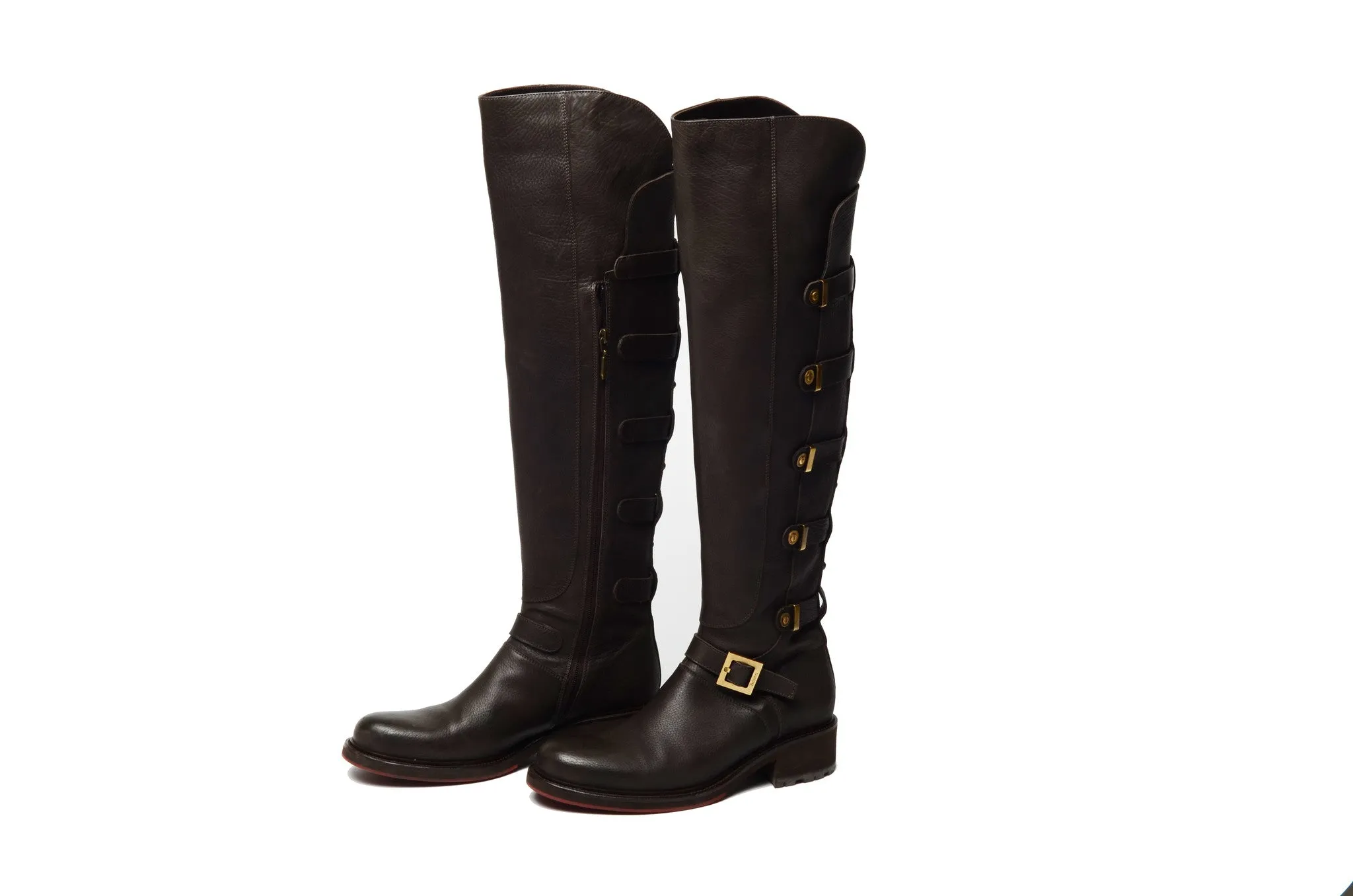 Cesare Paciotti - Brown Leather Knee High Boots - IT 38