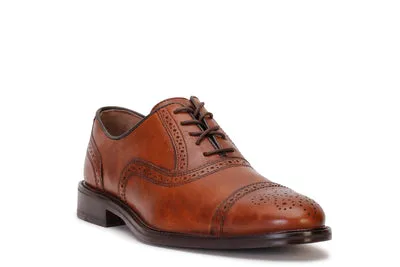 Daley Cap Toe Shoes - Tan