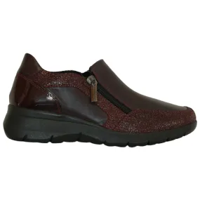 Dubarry Low Wedge Shoes - Jackie - Burgundy