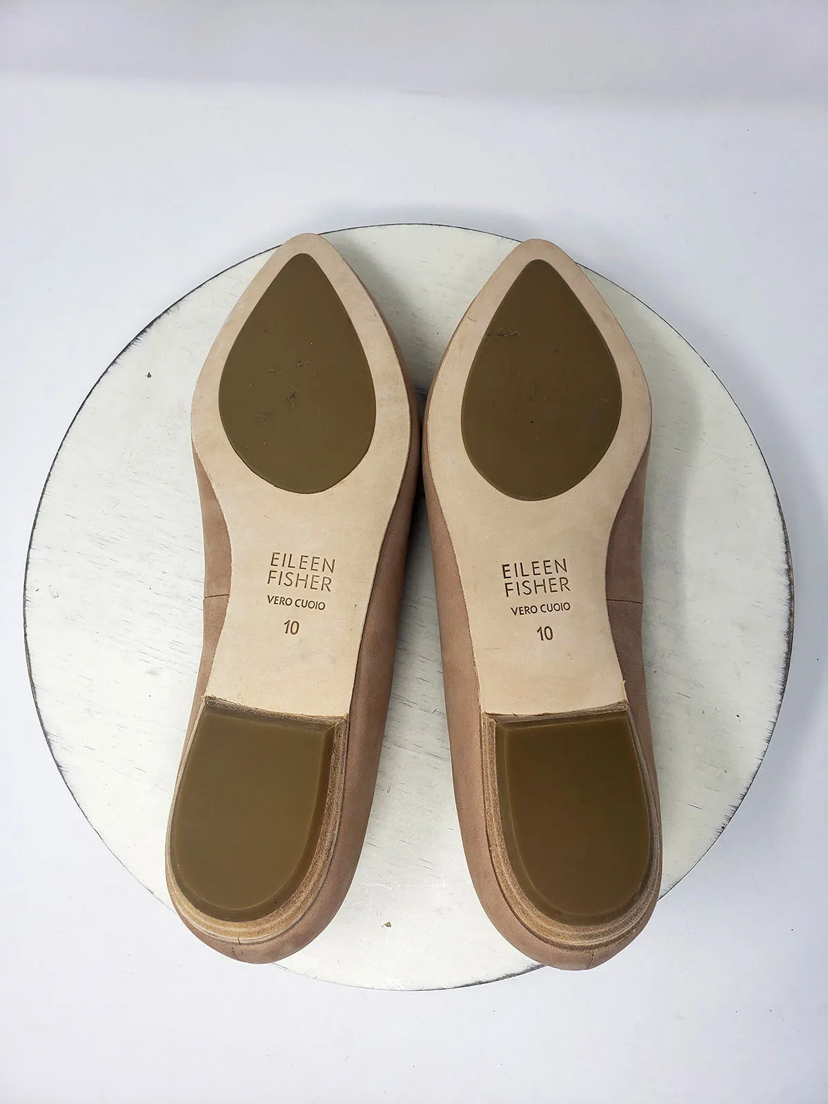 Eileen Fisher Size 10 Beige Flats NWOB