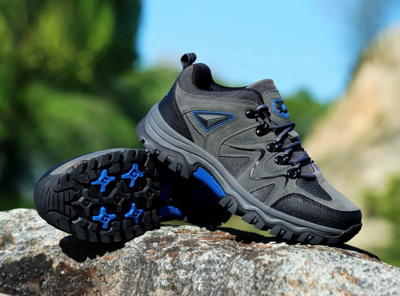 FitVille Men's Low Top Hiking Shoes