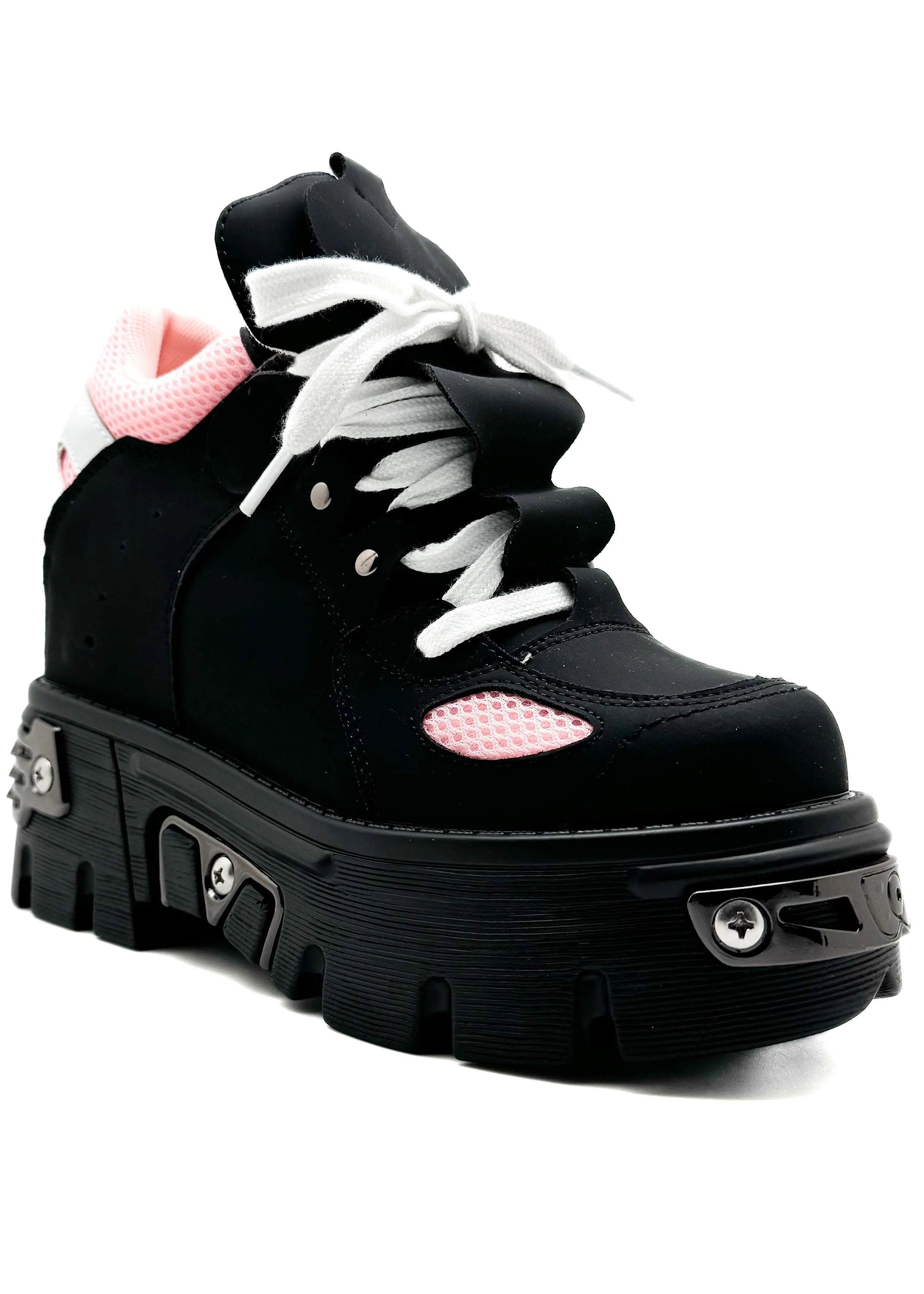 GUAVA 02 Nana Kawaii Black Platform Sneakers