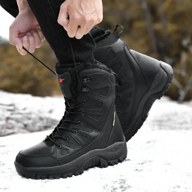 High Top Desert Outdoor Winter Thicken Couple Boots