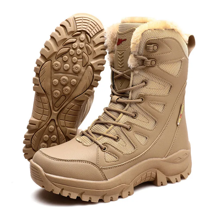 High Top Desert Outdoor Winter Thicken Couple Boots