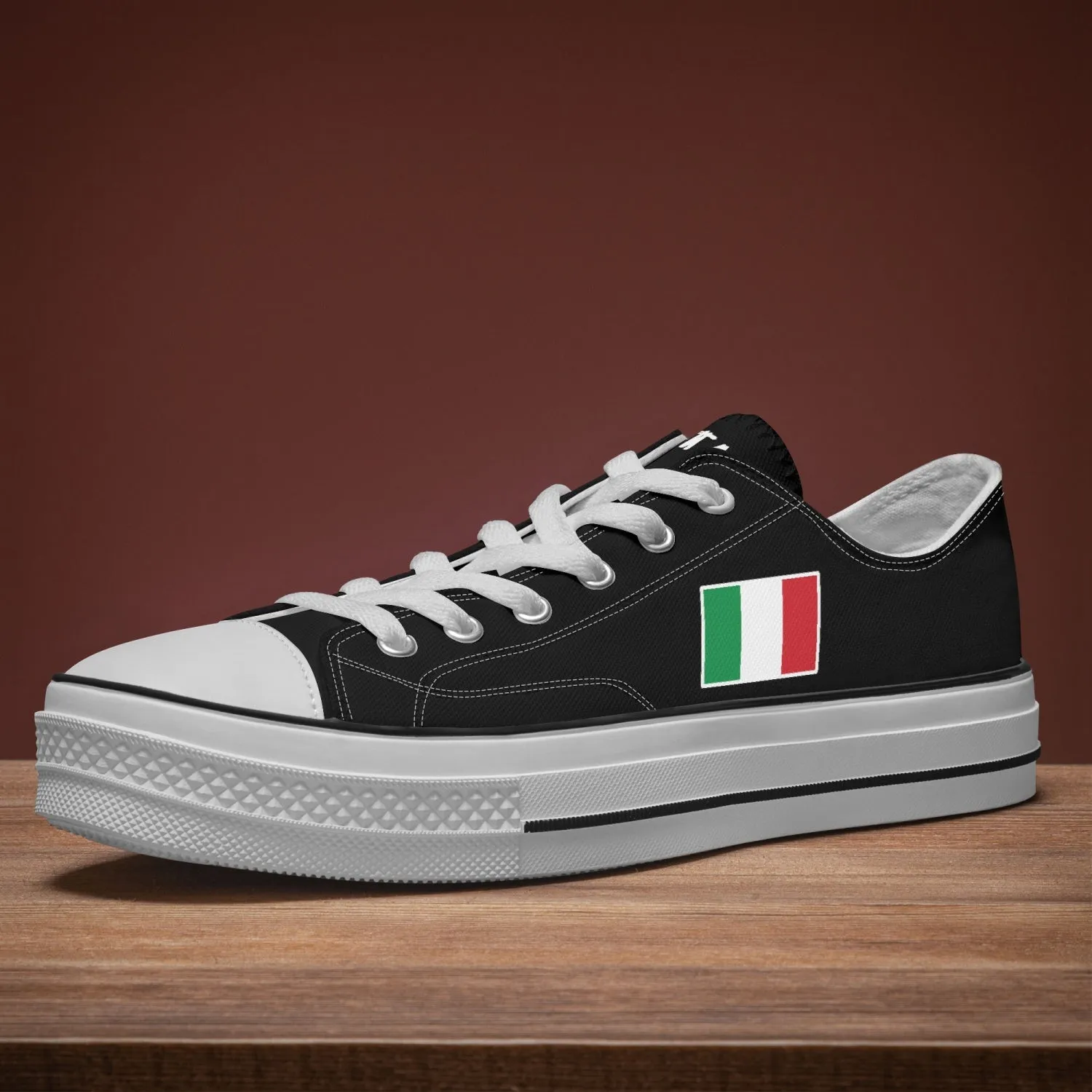 Italian Flag Low Top Shoes Sneakers