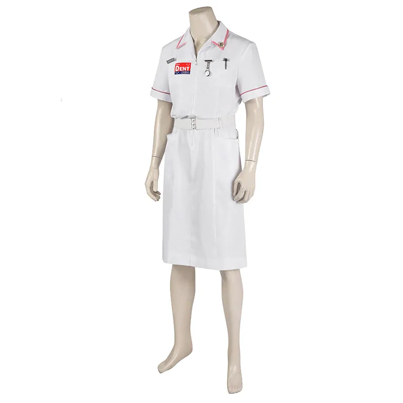 Joker Nurse Costume Dark Knight Joker Cosplay Dress Uniform Halloween Party Suit