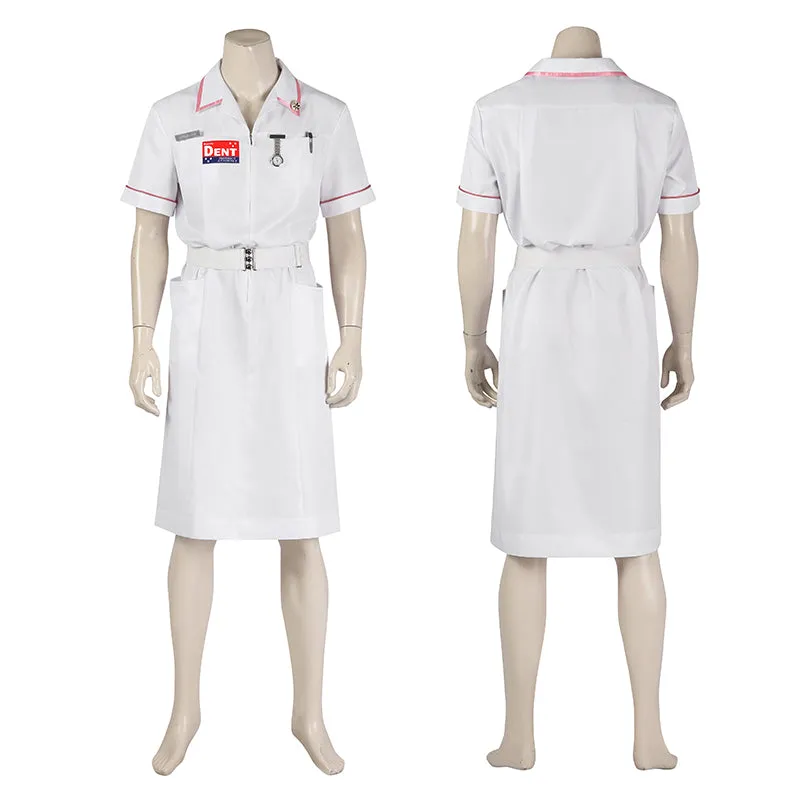 Joker Nurse Outfit Unifrom The Dark Knight Joker Cosplay Costume Joker Halloween Suit