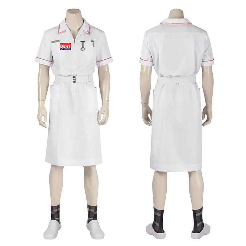 Joker Nurse Outfit Unifrom The Dark Knight Joker Cosplay Costume Joker Halloween Suit