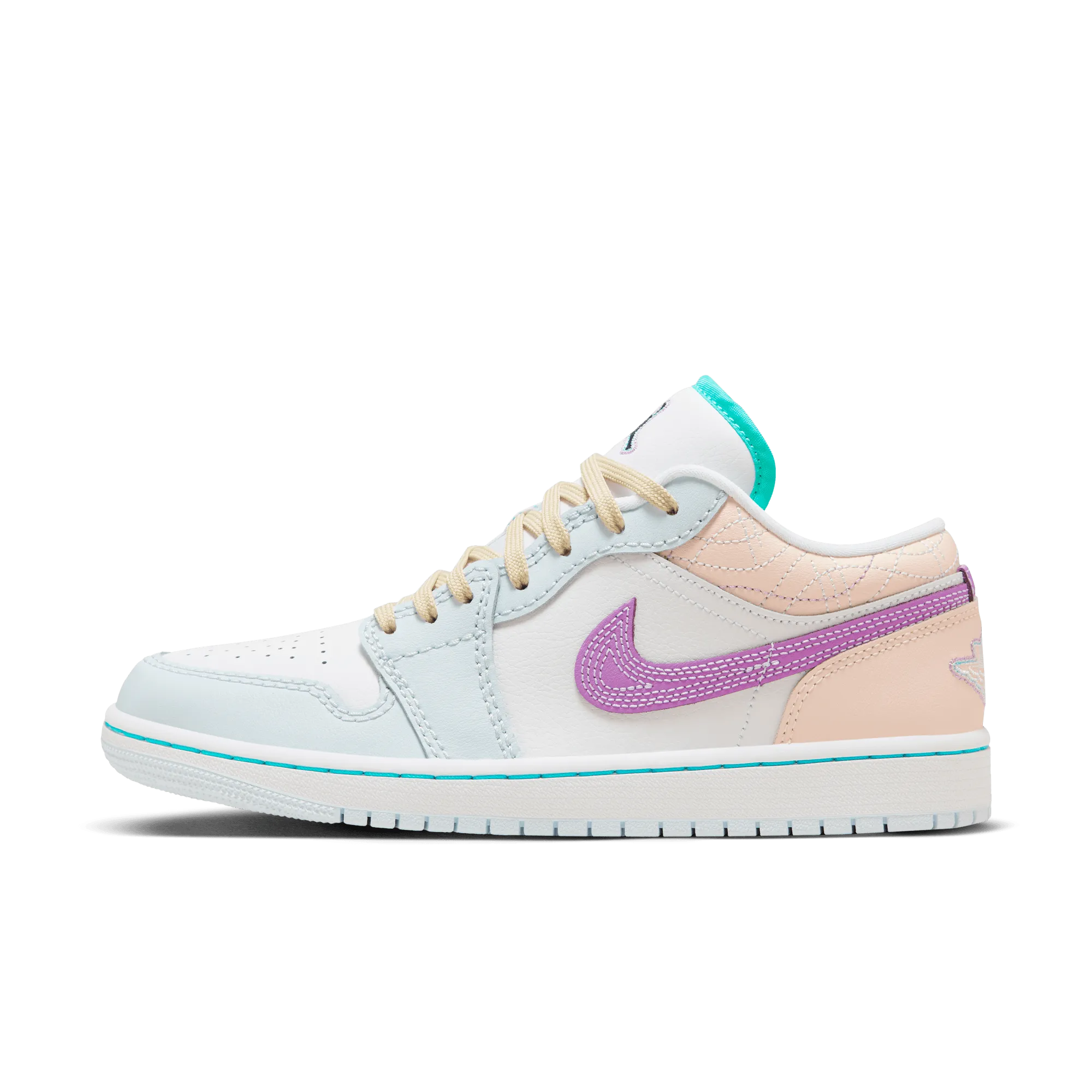 Jordan Air Jordan 1 Vintage Women's Basketball Shoes Beige Pink