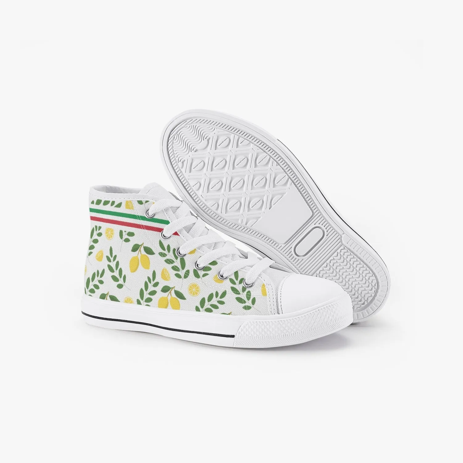 Kid’s High-Top Shoes Italian Lemon