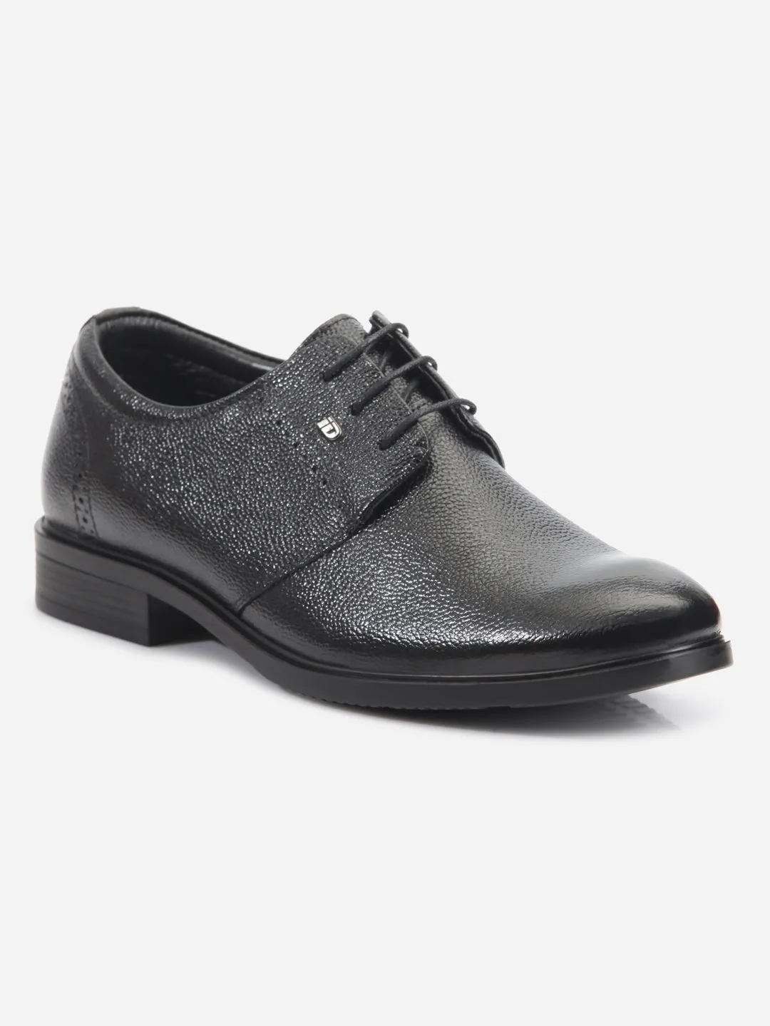 Men's Black Round Toe Lace Up Formal (ID2219)