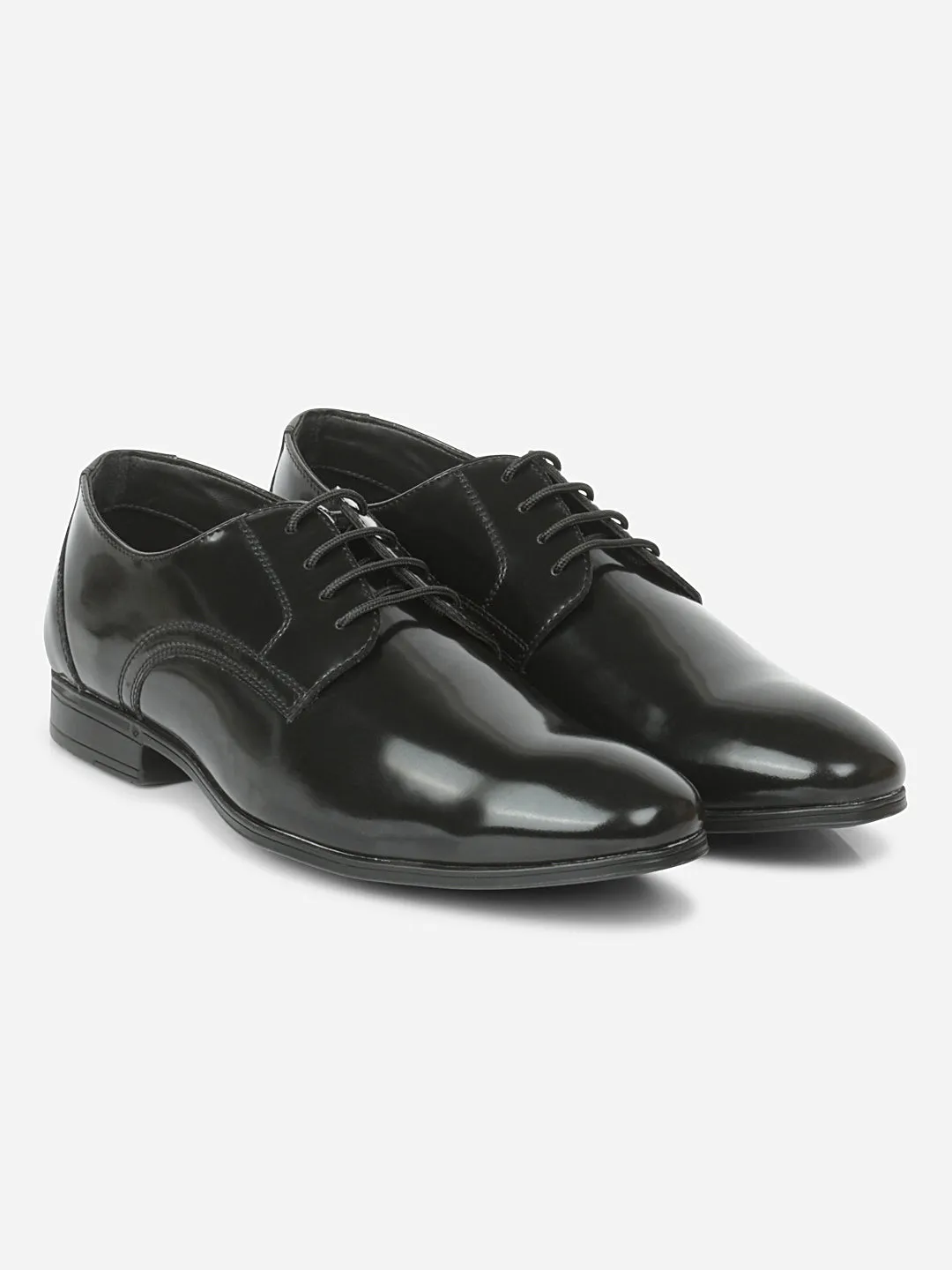 Men's Black Round Toe Lace up Formal (IX1082)