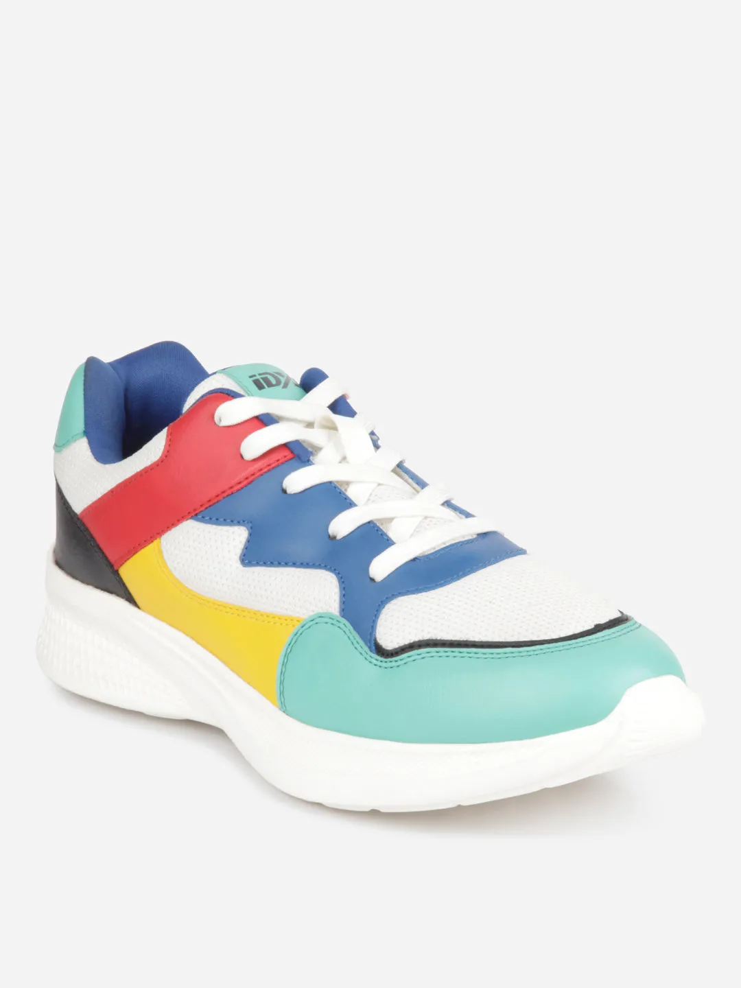 Men's Colourblocked Lace Up Sneakers (IX7136)