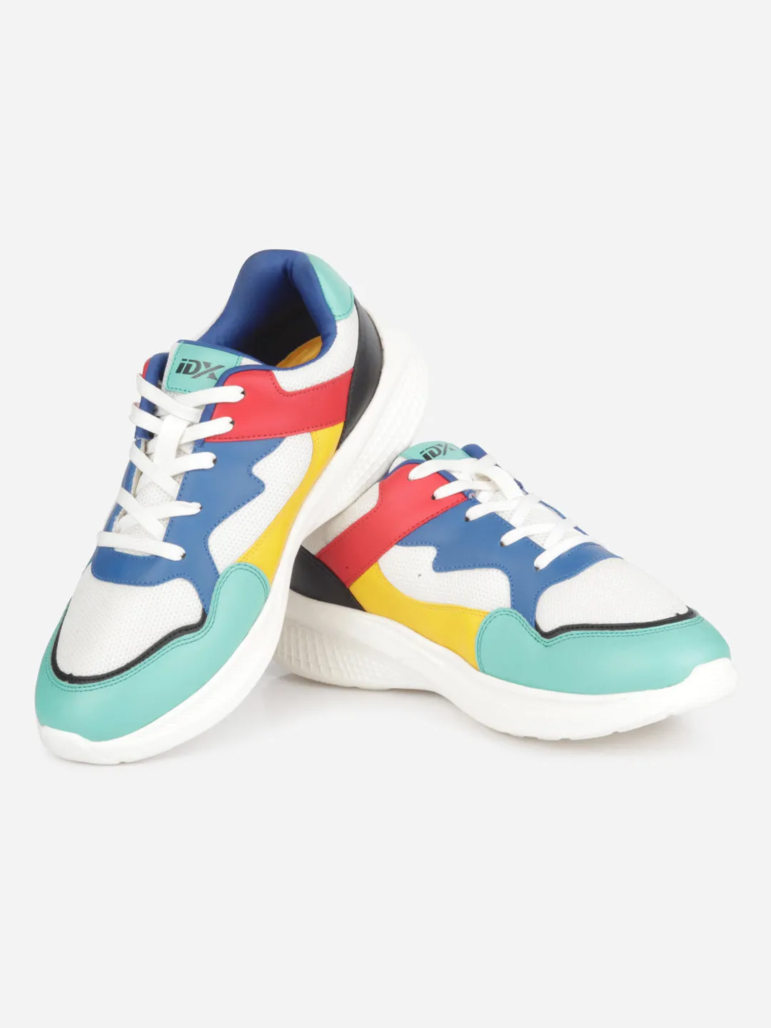 Men's Colourblocked Lace Up Sneakers (IX7136)