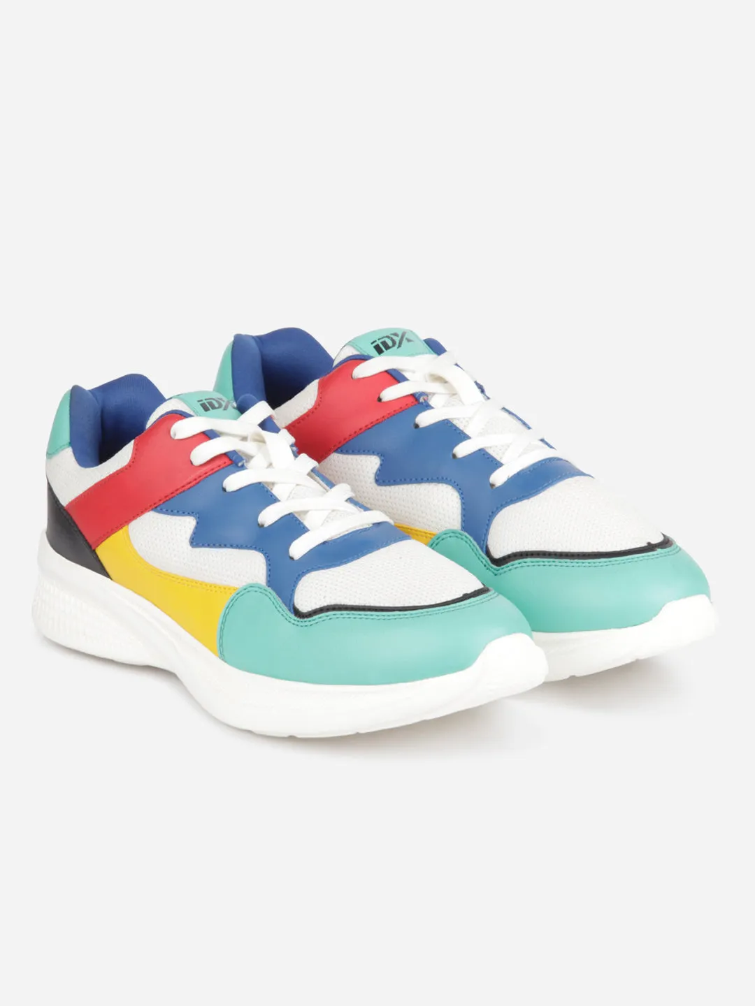 Men's Colourblocked Lace Up Sneakers (IX7136)