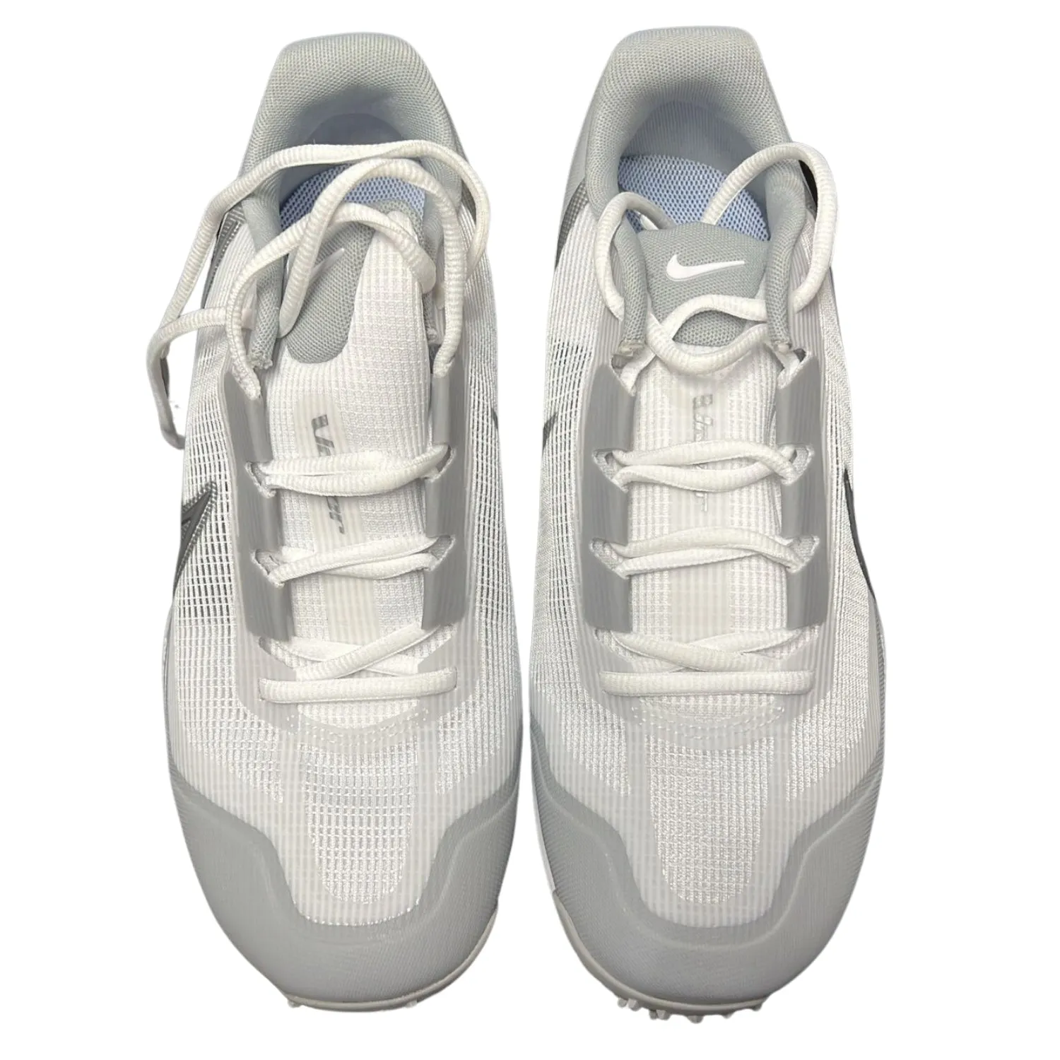 Nike Cricket Shoes React-Vapor-Drive-2 White Metallic Silver