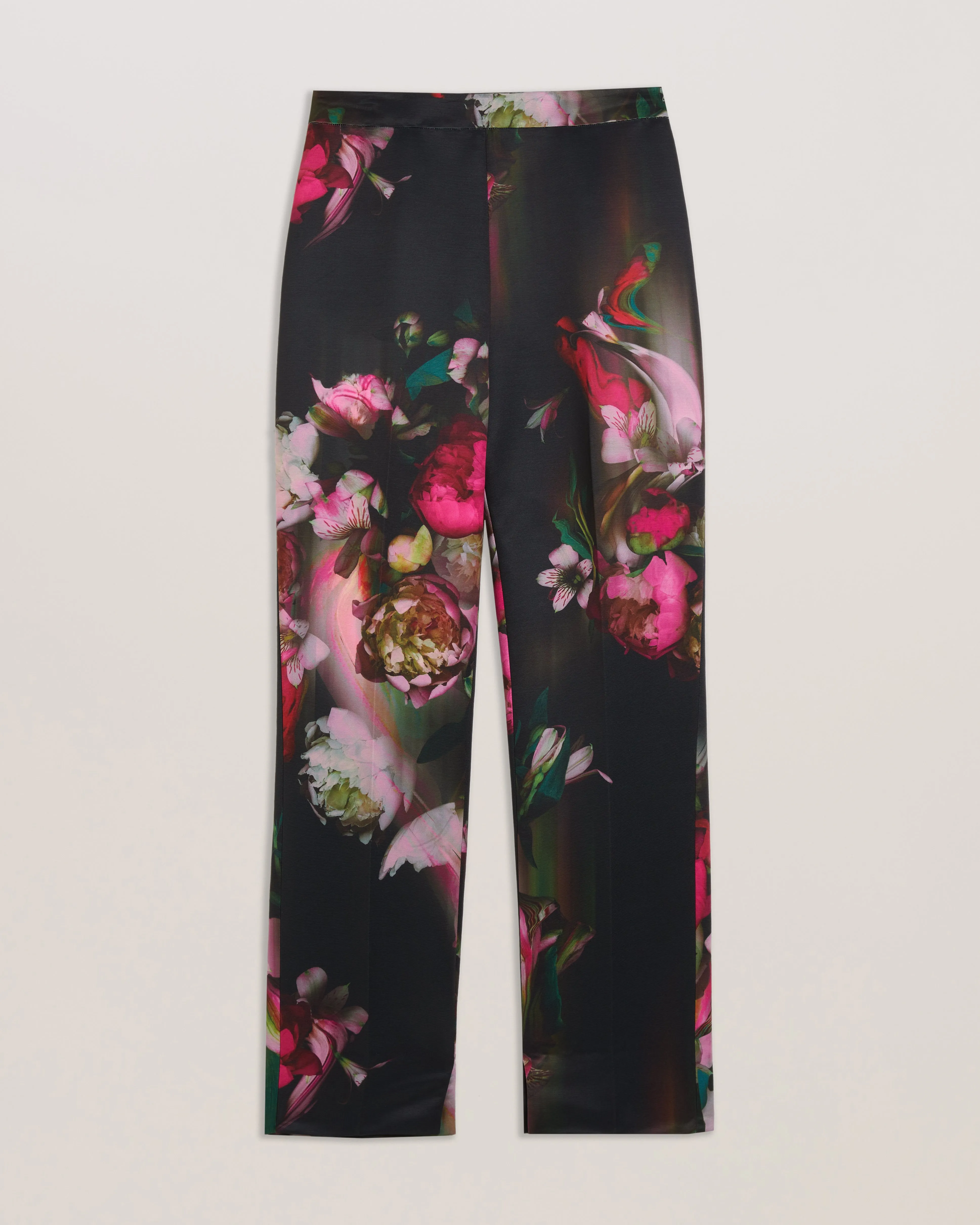 Okunit Printed Slim Leg Tailored Trouser Black