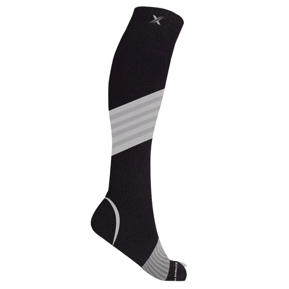 Run  Ultra V-striped Reflective - Atheltic Grade Compression Socks