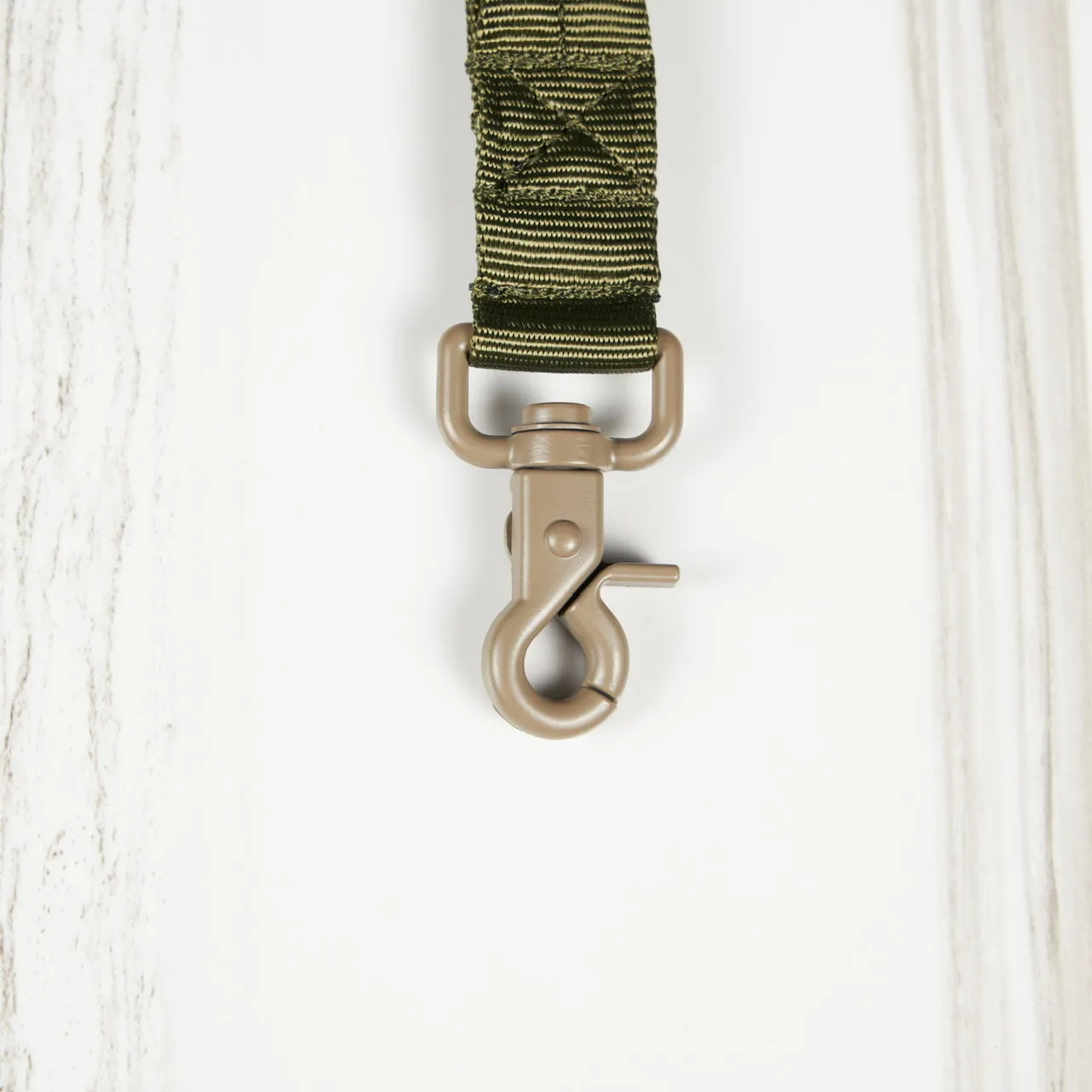 Tactical Nylon Leash Green