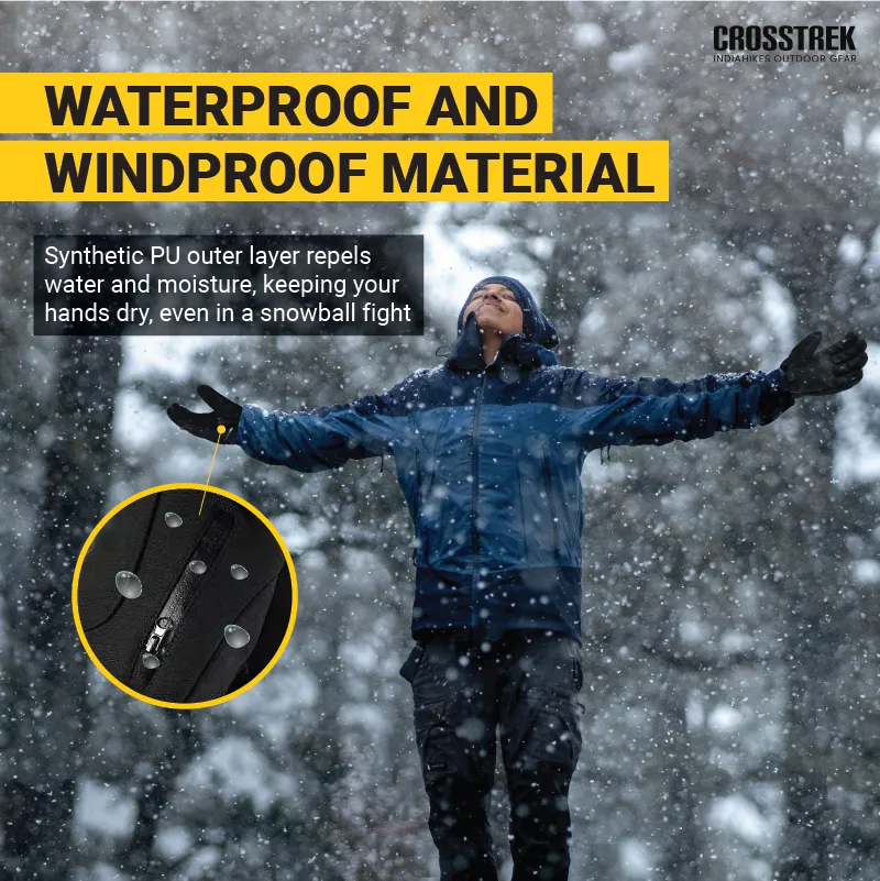 Waterproof Trekking Gloves with Thinsulate Insulation